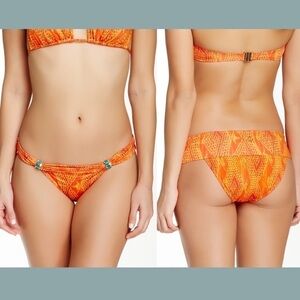 Vix Memfis Bia full back bikini bottom in orange